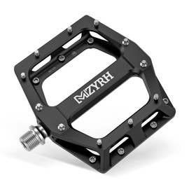 MZ326 (Black) MZYRH Mountain Bike Pedals MTB Pedals Aluminum Alloy Bicycle Pedals 9/16" Sealed Bearing Lightweight Platform for Road Mountain BMX MTB Bike