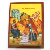 Christ And The Samaritan Woman laminated icon Prayer Card