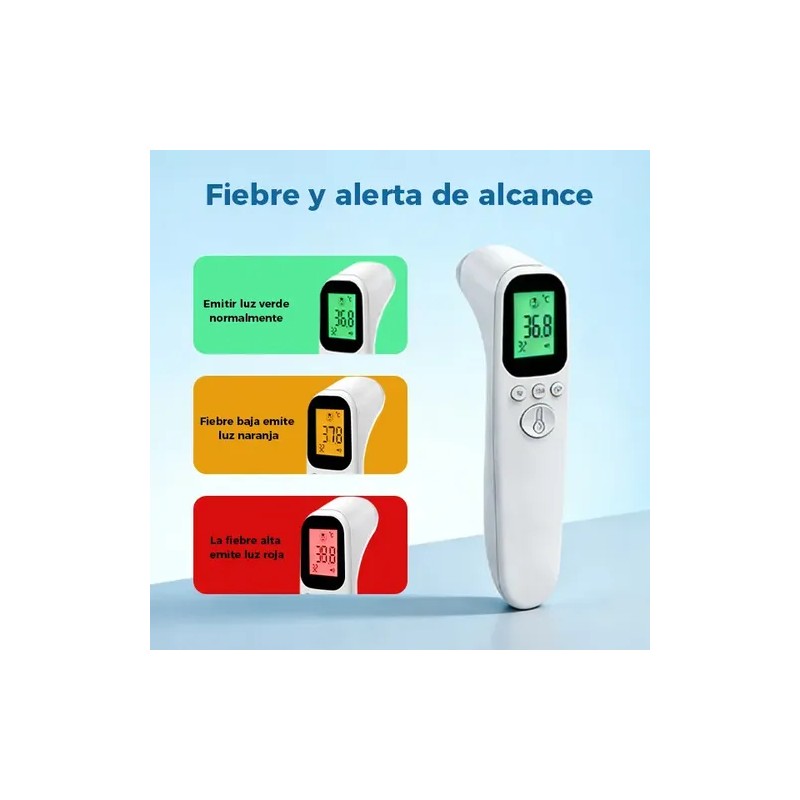 Termómetro Digital Infrarrojo Con Pantalla Led (blanco)