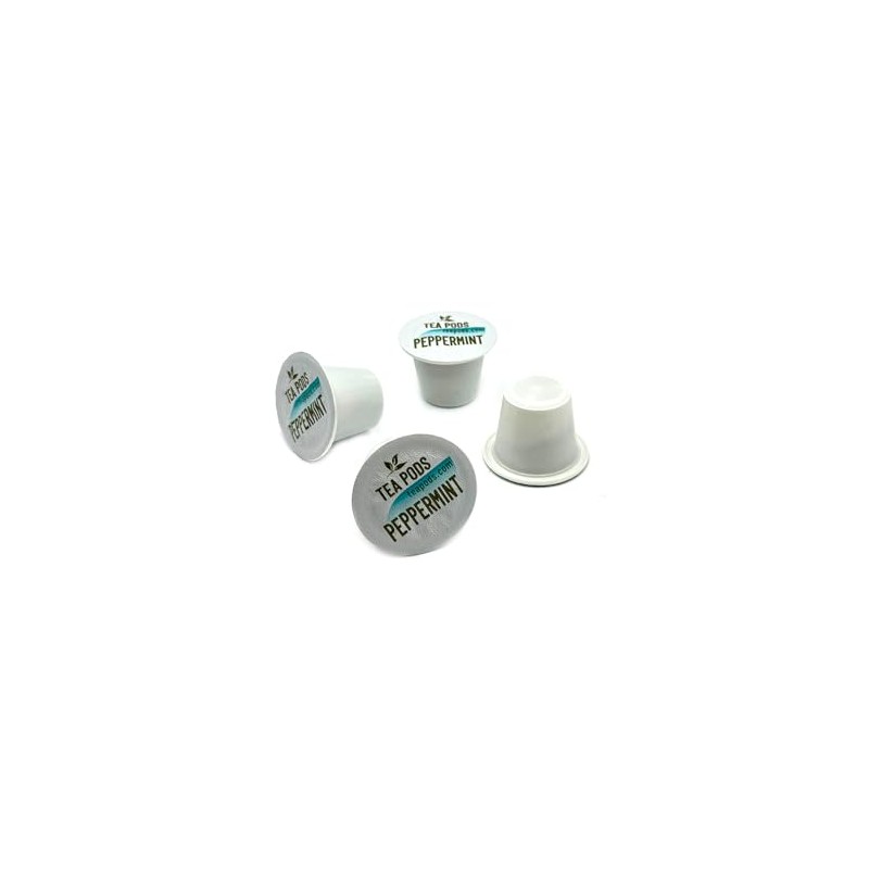 Peppermint pods compatible with Nespresso OriginalLine, peppermint capsules for coffee