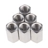 YINETTECH 10pcs Bolt Connector Set, Thread Straight Extension Hex Nut