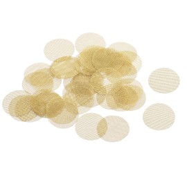 MECCANIXITY Pipe Screen Brass Screens, 3/4 Inch(19mm) Diameter for Pipe Filter, Pack of 40