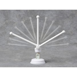 Safe-er-Grip Changing Lifestyles Drip Dry Portable Drying Rack, White with 3 Movable Arms, Swing Arm Suction Cup Towel Bar, Bath Towel Rack Hanger Towel Holder Organizer 11.5x17 Inch (Pack of 1)