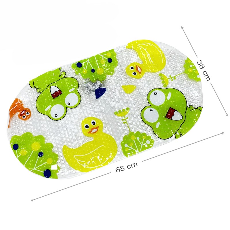 Home Flair Bath Mat | Kids Ducks & Frogs Non