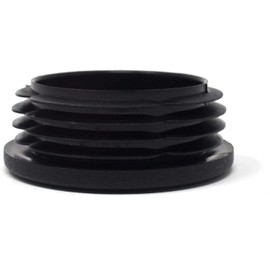 Design61 4 Lamellar Plugs for Round Pipes Diameter 48.4 mm Wall Thickness 1.2 - 3.6 mm in Black