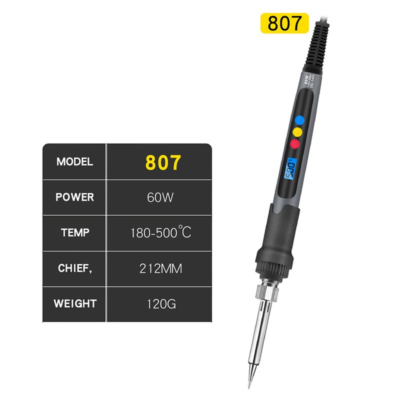 Soldering Iron Digital Display Electronic Soldering Iron Portable Adjustable Temperature