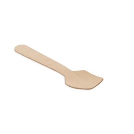 TAS-TY 100 Pcs Wooden Square Spoons Set - 95mm, Mini Disposable Spoons, Ice Cream Spoons, Small Wooden Spoons for Picnic Parties Weddings, Camping