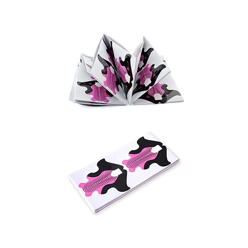 100pcs Extra Long Art Nail Extension Paper Nail Art Tips