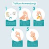 100 metallic tattoos for sticking, skin-friendly children's tattoos Summerjam, cool