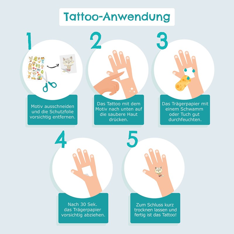 100 metallic tattoos for sticking, skin-friendly children's tattoos Summerjam, cool
