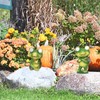 Garden Patio Fence Solar Lights Scare Resin Decorations Solar Garden