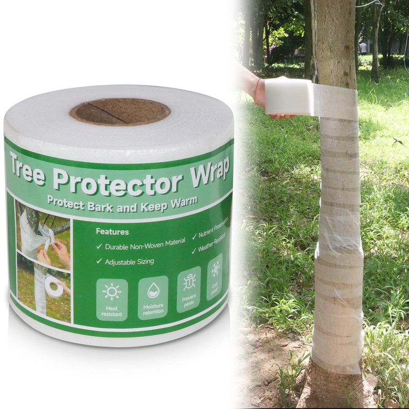 Emycool 115ft Tree Wrap for Damaged bark, Tree Trunk Wraps