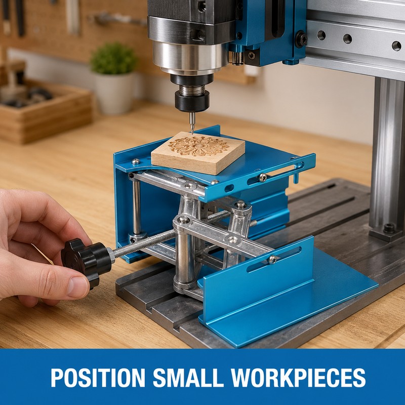 4-Inch Adjustable Aluminum Router Lift Table 5kg Capacity