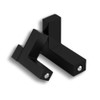TEYOUQU 2 Piece Adjustable Wood Glass Shelf Bracke F Type