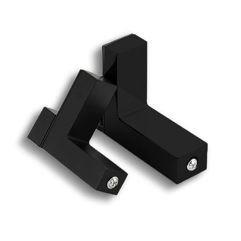 TEYOUQU 2 Piece Adjustable Wood Glass Shelf Bracke F Type