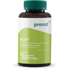 Pronat™ Lecitina de Soya + Nopal y Perejil | 90 Tabletas de 1000mg | Sin Sabor a Ajo | Suplemento Nutricional Natural | Apoyo Digestivo y Detox 