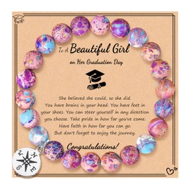 JoycuFF Graduation Gifts for Her Class of 2024 Decorations for Sister Soulmates Bestie Niece Friendship Bracelets for Classmates Unbiological Sister College High School Graduation Gift 2024