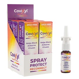 Covixyl Protective Nasal Spray, Immune Support and Aids Cold Defense, Helps Block Airborne Viruses, Fast-Acting and Lasts Up to 6 Hours (6-Pack)