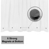 Barossa Design 60 x 72 Inches Shower Curtain Liner with