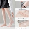SamHeng 4 Pairs Women's Ankle High Pop Socks, Ultra Thin