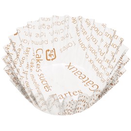 Daikoku Industry 3775063 Commercial Side Dish Cup Patisserie Film Case, Brown, 6F, Bottom Diameter 1.6 x Height 0.8 inches (40 x 20 mm), 500 Sheets