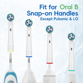 UUJ Replacement Toothbrush Heads Compatible with Oral B, 16 Pack Electric Toothbrush Heads with Medium Bristles, 16-Degree Angled for Deep Clean, Compatible with Oral B 7000/Pro 1000/9600/500/3000