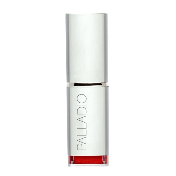 Palladio Herbal Lipstick, Just Red, Rich Pigmented and Creamy Lipstick, Infused with Aloe Vera, Chamomile & Ginseng, Prevents Lips from Drying, Combats Fine Lines, Long Lasting Lipstick