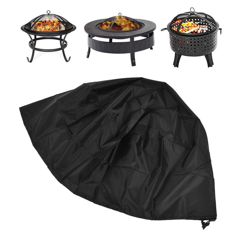 85x40cm Outdoor Patio Fire Pit Cover Home Waterproof UV Resistant