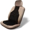 ZONETECH Wood Beaded Seat Cushion, Premium Quality, Black, Car Massaging,