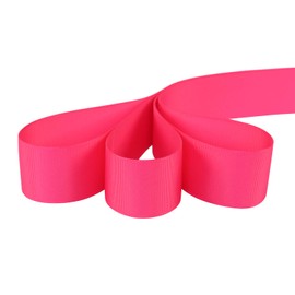 ABCD IDECOR 1.5" Wide Solid Grosgrain Ribbon 25 Yards (176-Fuchsia, Set for Gift Wrapping, Party Decor, Sewing Applications, Wedding and Craft