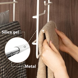 Pants Hangers,Scarf Organizer,Space Saving Hangers,Clothes Hangers,Closet Organizers and Storage,Hanging Closet Organization,Hanging Pants, Scarves, Jeans,Ties - 2 Pack