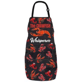 Crawfish Boil Apron Seafood Boil Crawfish Season Crawfish Boiling Apron For Crawfish Lover Crawdad Cooking Kitchen Apron (CRAWFISH Whisperer a2)