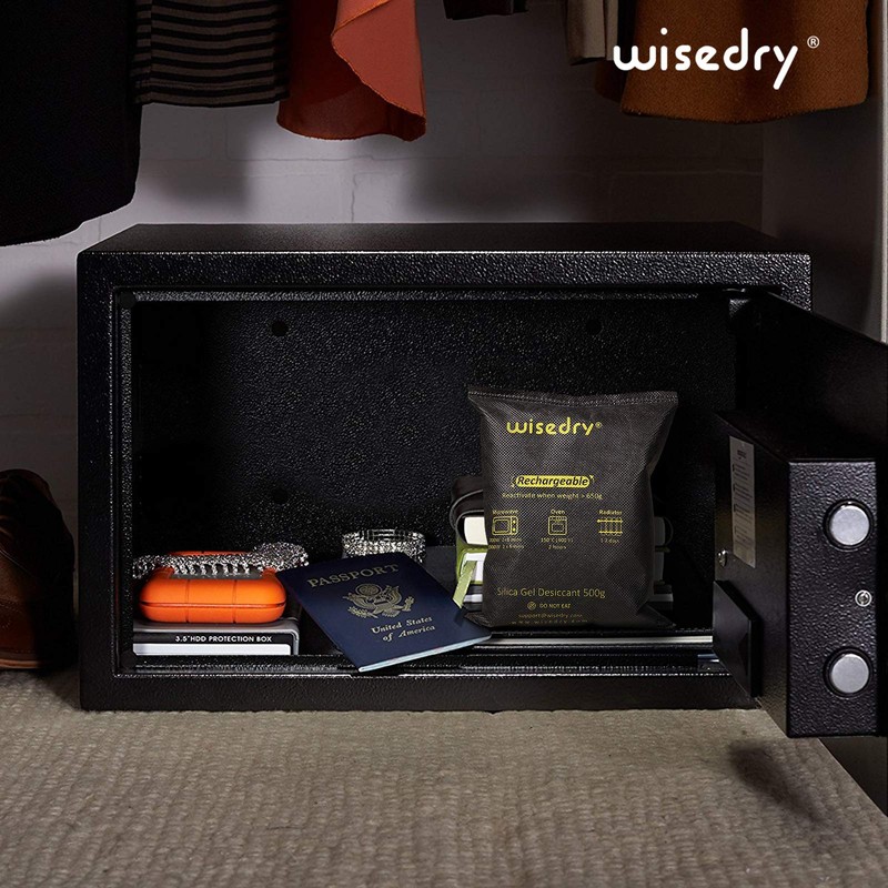 wisedry 4 x 500 Grams [4.4 lbs] Rechargeable Silica Gel