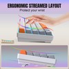 Snpurdiri 60% Wireless Gaming Keyboard and Mouse Combo,Rainbow Backlit Rechargeable