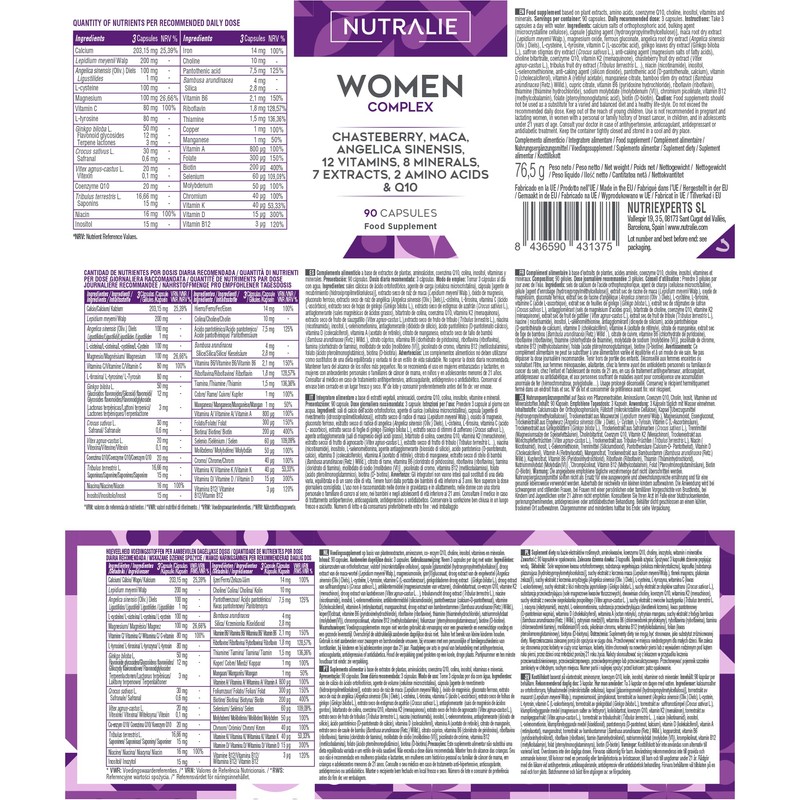 Multivitamin Women Complex - For Women with Vitamin C, D,