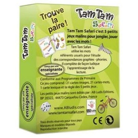 Set Tam Tam Safari CP Niv 1 + Superplus Side Table French Version + 1 Wooden Ruler Blumie (Safari CP Niv 1 + Superplus Tables Addition)