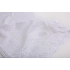 Blanket Christening Baptism Dedication Luxury Swaddle Knit Baby Blanket for Girls and Boys - (holy Spirit)