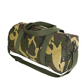 Rothco Canvas Shoulder Duffle Bag - 19 Inch, Woodland Camo