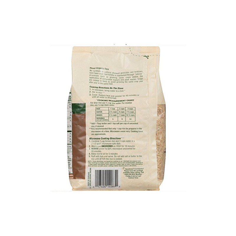 Carolina Organic Brown Rice, 2 lb.