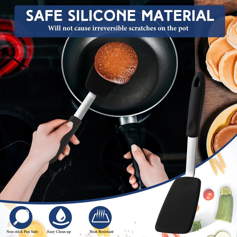 Yetene Medium Silicone Spatula Flexible Silicone Cookie Spatula Heat Resistant