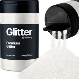 Glitter Shaker White 200g/7.05oz Face Nail Art Tumblers Christmas Festival Accesories Ultra Fine Craft Resin Cosmetic