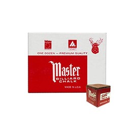 Masters Brown Billiard Cue Chalk - 4 dozen