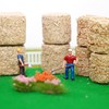 12Pcs Mini Hay Bales Haystack Decoration, Scene Toy Hay Bales