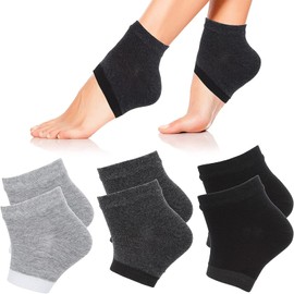 DFsucces Heel Care Socks, Heel Moisturizing, Exfoliating Care, Cracking, Smooth, Moisturizing Protection, Sleep Time, Unisex, One Size Fits Most