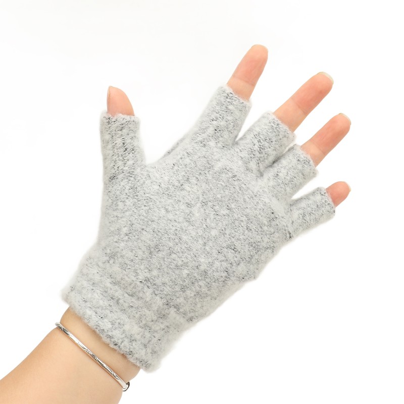 1Pair USB Heated Gloves Adjustable Temperature Electric Heated Gloves for