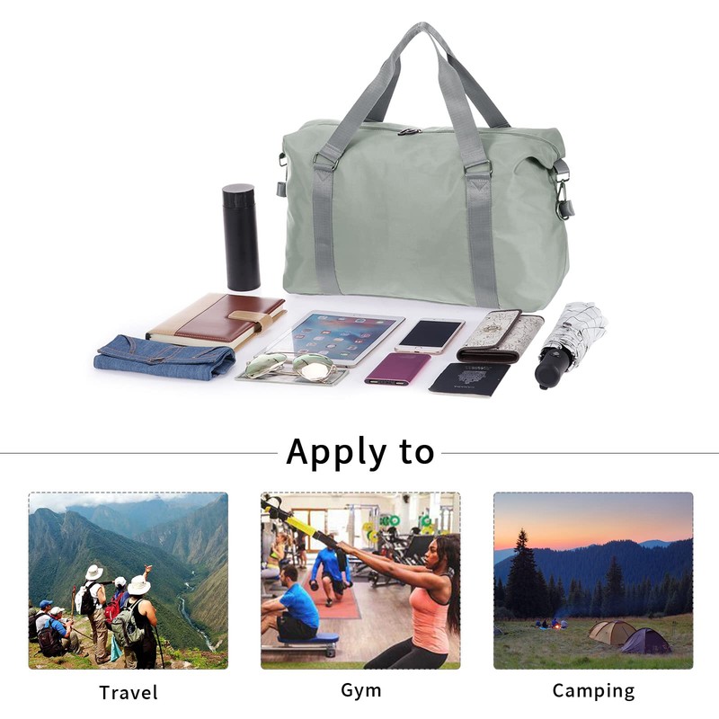 HAWEE Unisex Travel Bag Waterproof Hand Luggage Bag Foldable Sports