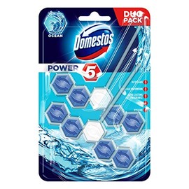 Domestos Power, 5 Rim Block (2 Pack) Ocean, 55 g