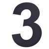 nanlyiau 6in/153mm Modern Anthracite Grey House Number Plaque Stainless Steel