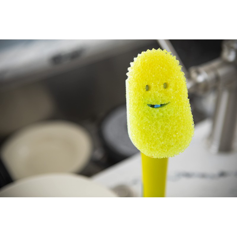 Scrub Daddy Dish Daddy Geschirrspüler Seifenspender Tellerwäscher Texturwechsel mit Standfuß