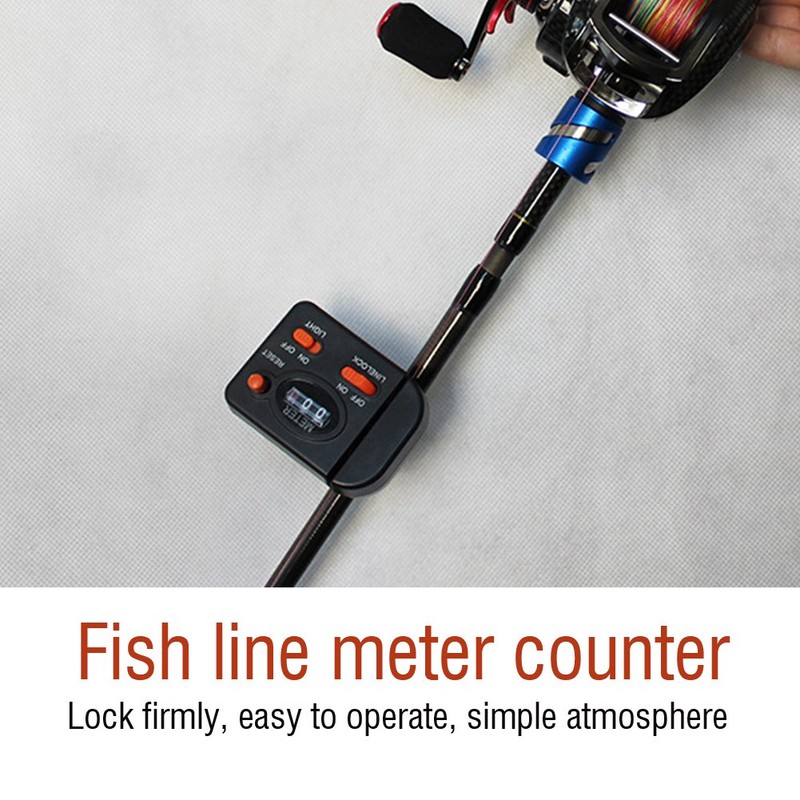 JAOCDOEN Professional Clip on Rod Fishing Line Counter Depth Finder